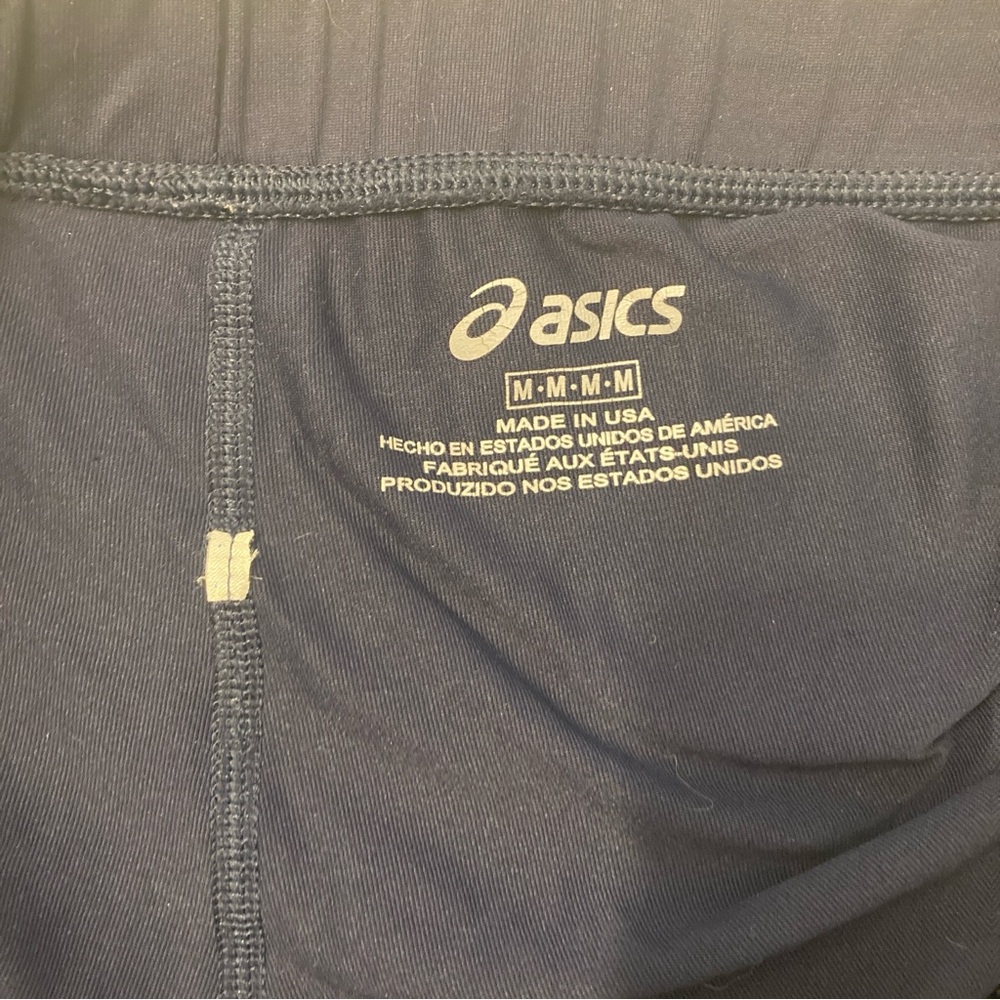 ASICS Navy Dark Blue Athletic Shorts - Picture 5 of 6